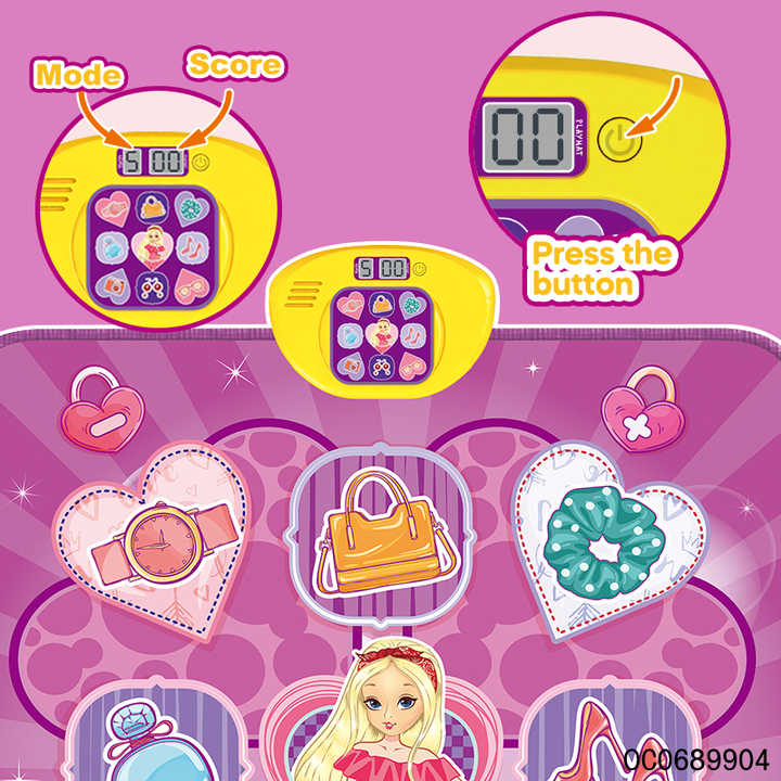 Waterproof Interactive Floor Game Electronic Dance Mat Oem Dancing Girl Toy