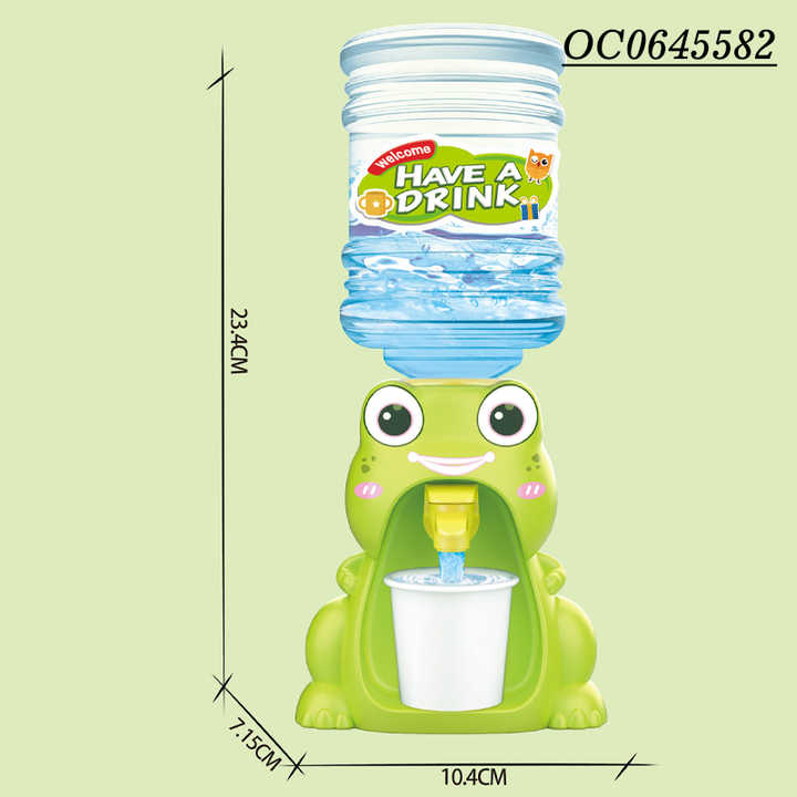 Cute Animals Drinking Game Mini Water Dispenser Household Appliances Toy for Kids Frog