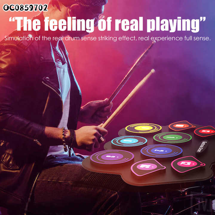 New Novelty Kids Electronic Hand Jazz Drum Set Musical Instruments Educational Toys for Kids Learning