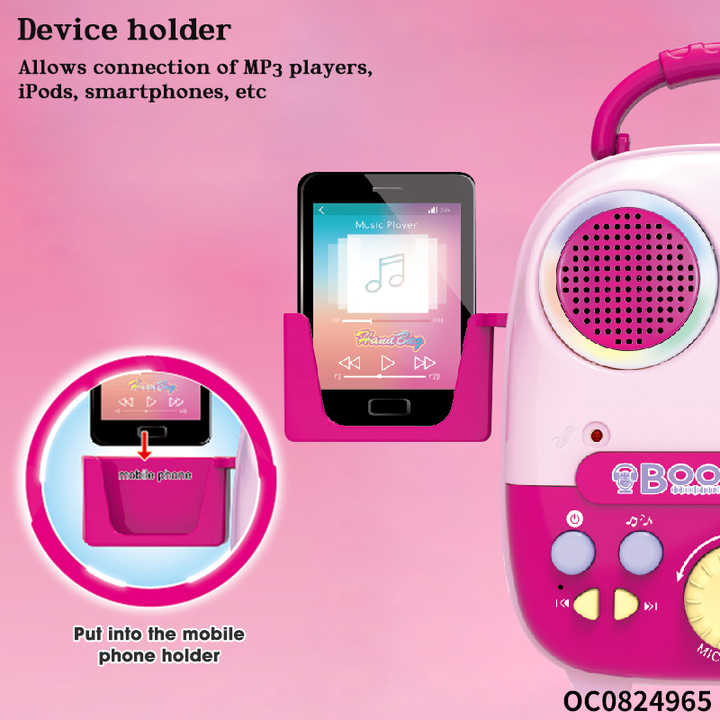 Electric Toys Gaming Karaoke Singing Machine Speakers with Microphone for Kids