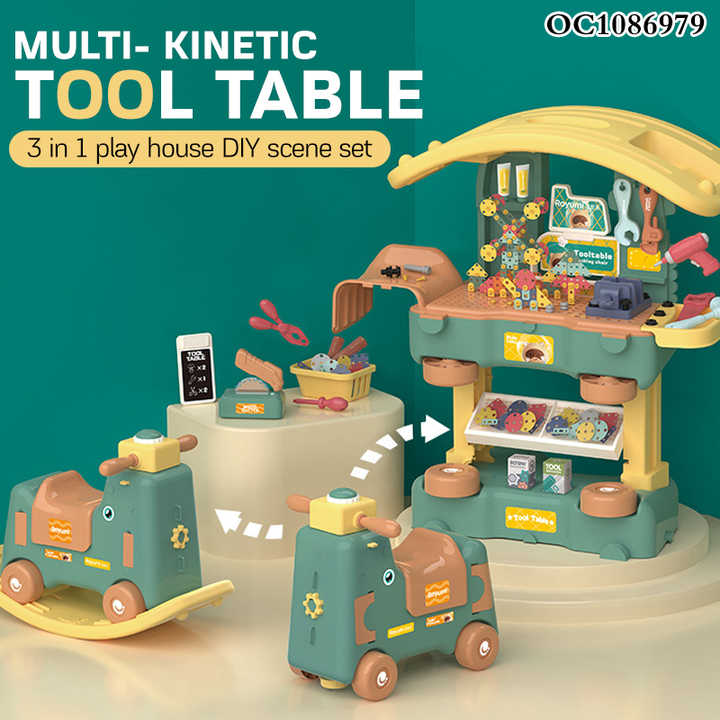 Assembly Games Drilling Machines Sets Hand Tool Educational Technical Building Block Screw and Nuts Plastic Toys for Kids