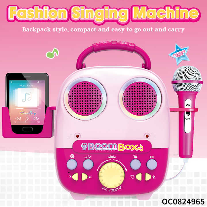 Electric Toys Gaming Karaoke Singing Machine Speakers with Microphone for Kids
