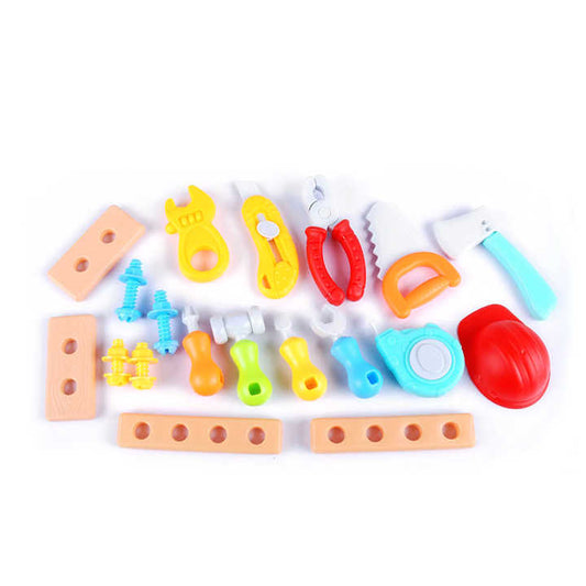 26pcs other pretend play preschool boys tool repair kit play diy plastic nut screw combination education toy with storage box
