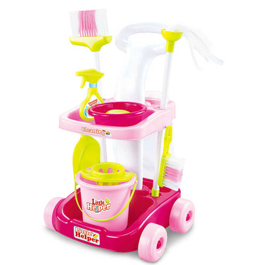 Brooms and Mops Pretend Play Preschool Kids Cleaning Cart Games Sets for Sale