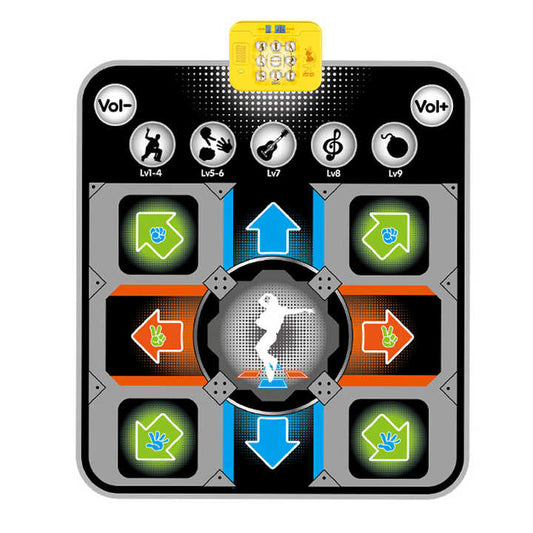 Lighted up Electronic Musical Dancing Challenge Play Mat Game Toys for Kids